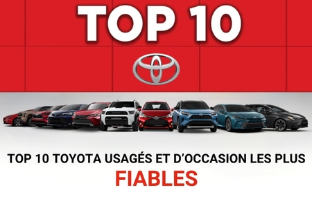 Top 10 Toyota usagés et d’occasion les plus fiables