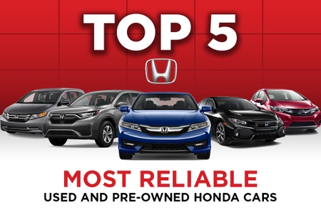 Top 5 Most Reliable Used and Pre-Owned Honda Cars