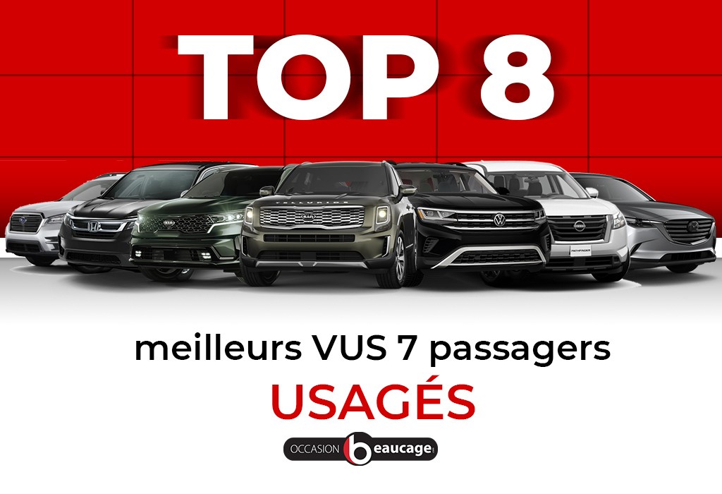 Top 8 des meilleurs VUS 7 passagers usagés