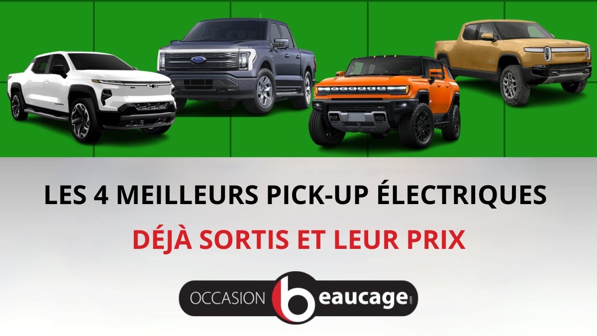 Les 4 meilleurs pick-up électriques déjà sortis et leur prix