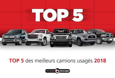 Top 5 des meilleurs camions usagés 2018